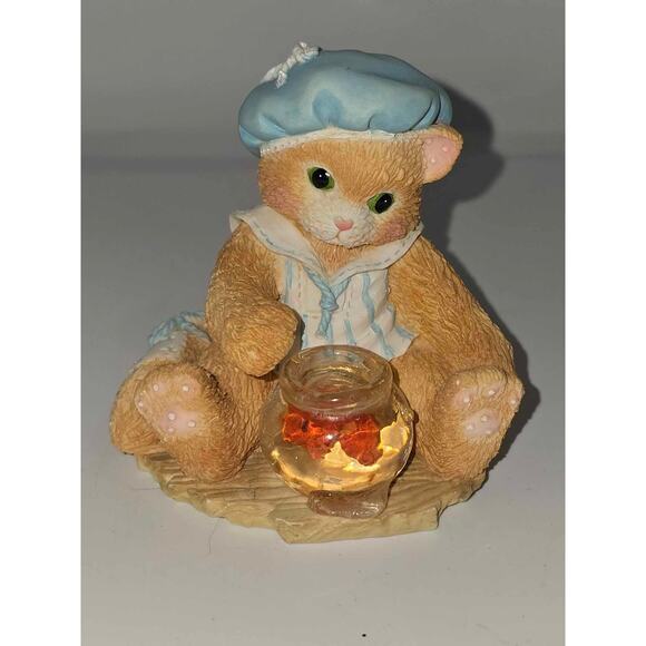 Enesco‎ Calico Cats "Fishing for a Friend" 112453 - Picture 1 of 5